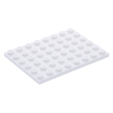 LEGO lapos elem 6x8, fehér (3036) LEGO lapos elem 6x8, fehér (3036)
