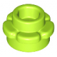 LEGO virág alakú lapos elem kerek 1x1 (5 szirommal), lime (24866)