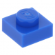 LEGO lapos elem 1x1, kék (3024)