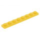 LEGO lapos elem 1x8, sárga (3460)