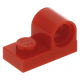 LEGO lapos elem 1×2 tetején pin csatlakozóval, piros (11458)