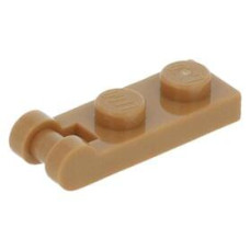 LEGO lapos elem 1×2 egyik végén fogantyúval, középsötét testszínű (60478)