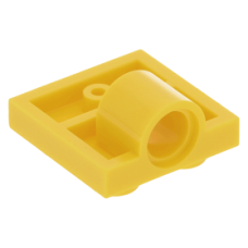 LEGO lapos elem 2x2 alján 1 db pin csatlakozóval, sárga (10247)