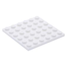 LEGO lapos elem 6x6, fehér (3958)