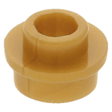 LEGO lapos elem kerek 1x1 lyukas bütyökkel, gyöngyház arany (85861)