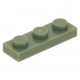 LEGO lapos elem 1x3, homokzöld (3623)