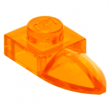 LEGO lapos elem 1x1 foggal, átlátszó narancssárga (49668)