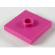 LEGO lapos elem 1 bütyökkel középen 2×2, sötét rózsaszín (87580)
