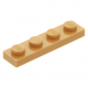 LEGO lapos elem 1x4, középsötét testszínű (3710)