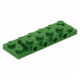 LEGO lapos elem 2x6x2/3 oldalán négy bütyökkel, zöld (87609)