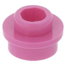 LEGO lapos elem kerek 1x1 lyukas bütyökkel, sötét rózsaszín (85861)