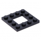 LEGO lapos elem keret 4×4, fekete (64799)