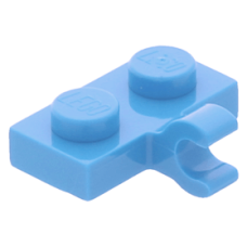 LEGO lapos elem 1x2 fogóval, sötét azúrkék (11476)
