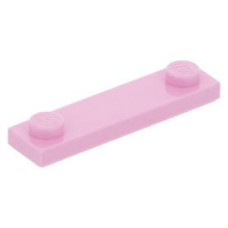 LEGO lapos elem 1x4 2 db bütyökkel, világos rózsaszín (41740)