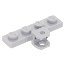 LEGO lapos elem 1×4 vonóhorog aljzattal, világosszürke (98263)
