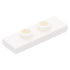 LEGO lapos elem 2 bütyökkel középen 1×3, fehér (34103)