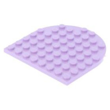 LEGO lapos elem 8x8 egyik oldalán lekerekített sarkokkal, levendulalila (41948)