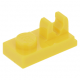LEGO lapos elem 1×2 tetején fogóval, sárga (92280)