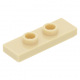 LEGO lapos elem 2 bütyökkel középen 1×3, sárgásbarna (34103)