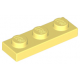 LEGO lapos elem 1x3, világossárga (3623)