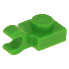 LEGO lapos elem 1x1 vízszintes fogóval, világoszöld (61252)