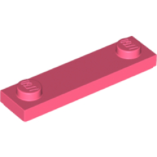 LEGO lapos elem 1x4 2 db bütyökkel, korall (41740)