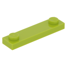 LEGO lapos elem 1x4 2 db bütyökkel, lime (41740/92593)