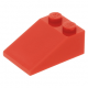 LEGO tetőelem 25°-os 2×3, piros (3298)