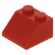 LEGO tetőelem 45°-os 2×2, piros (3039)
