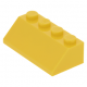 LEGO tetőelem 45°-os 2×4, sárga