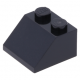 LEGO tetőelem 45°-os 2×2, fekete (3039)