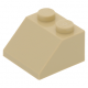 LEGO tetőelem 45°-os 2×2, sárgásbarna (3039)