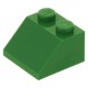 LEGO tetőelem 45°-os 2×2, zöld (3039)