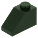 LEGO tetőelem 45°-os 2×1, sötétzöld (3040)