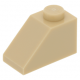 LEGO tetőelem 45°-os 2×1, sárgásbarna (3040)