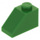 LEGO tetőelem 45°-os 2×1, zöld (3040)