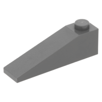 LEGO tetőelem 18°-os 4x1, sötétszürke (60477)