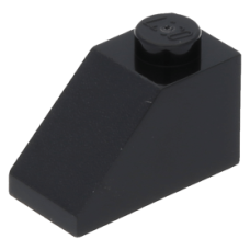LEGO tetőelem 45°-os 2×1, fekete (3040)