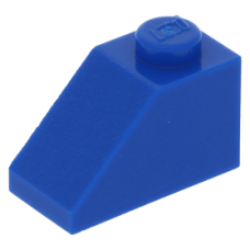 LEGO tetőelem 45°-os 2×1, kék (3040)