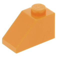 LEGO tetőelem 45°-os 2×1, narancssárga (3040)