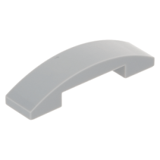 LEGO tetőelem dupla íves 4×1, világosszürke (93273)