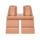 LEGO láb rövid, középsötét testszínű (41879)