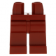 LEGO láb, sötétpiros (970c00)
