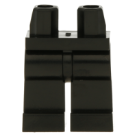 LEGO láb, fekete (970c00)