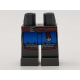 LEGO láb mintával (katona), gyöngyház sötétszürke (75101)