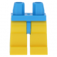 LEGO láb, sötét azúrkék-sárga (88584)