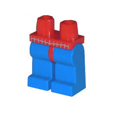 LEGO láb Pókember háló mintával, piros-kék (970c07)