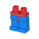 LEGO láb Pókember háló mintával, piros-kék (970c07)