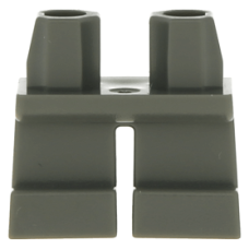 LEGO láb rövid, sötétszürke (41879)
