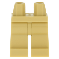 Eredeti, új LEGO láb, sárgásbarna (970c00) - egyedi minifigura összeállításához